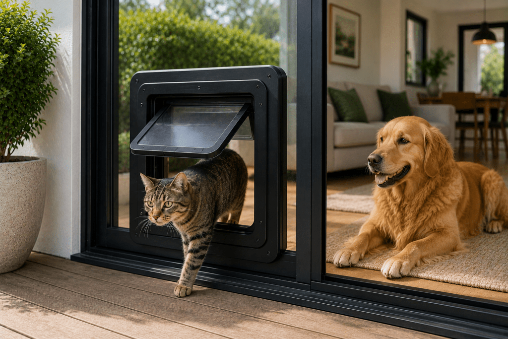 Can a cat use a dog door safely?