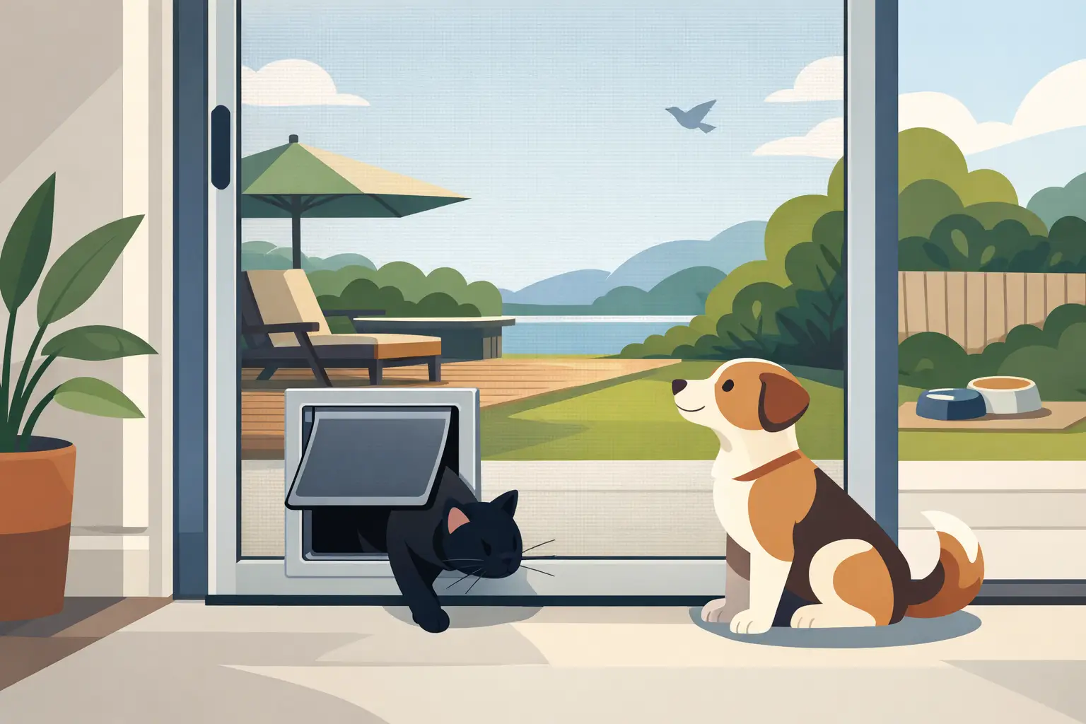 Can You Put a Pet Door in a Screen Door?