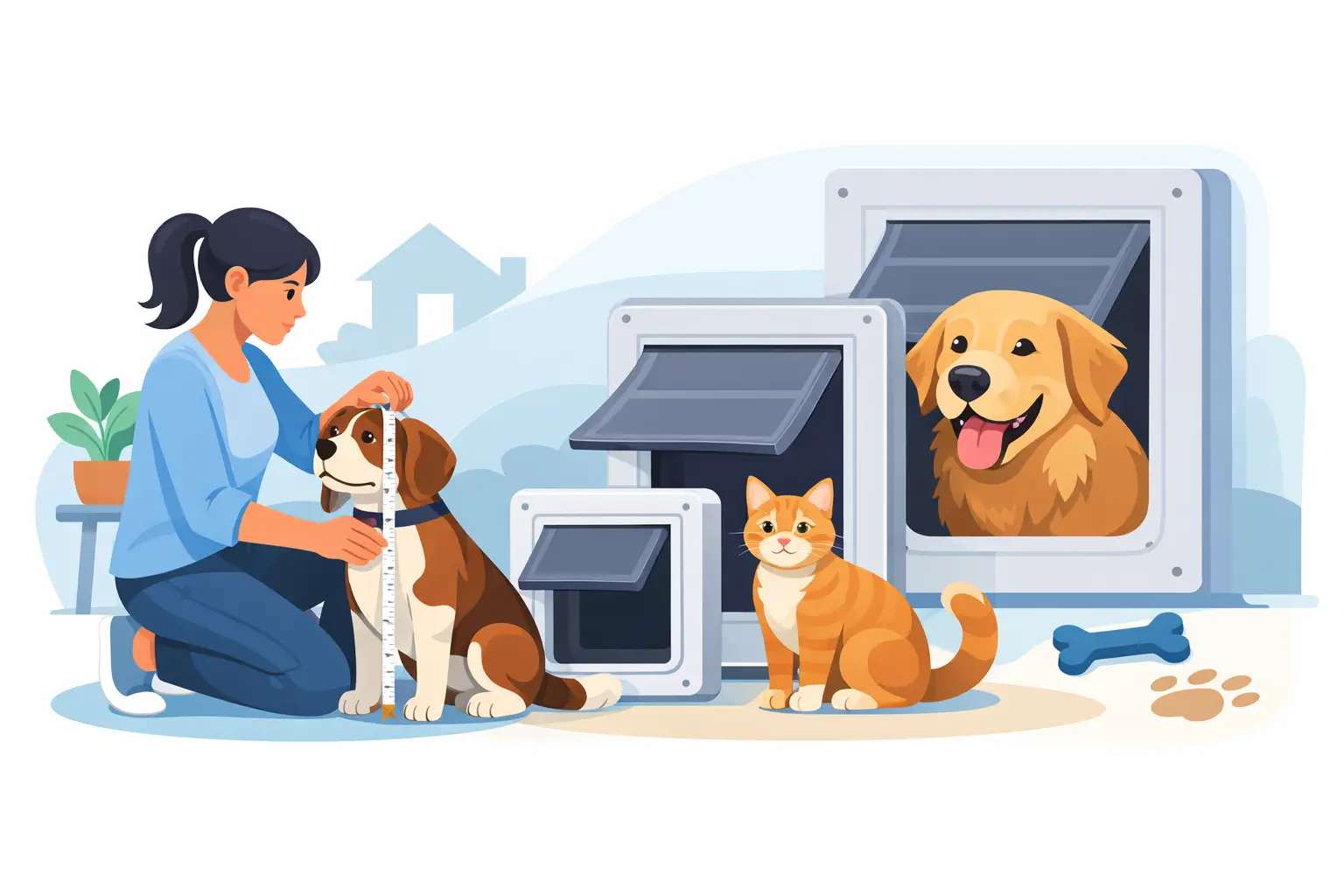 How to Choose Pet Door Size Properly