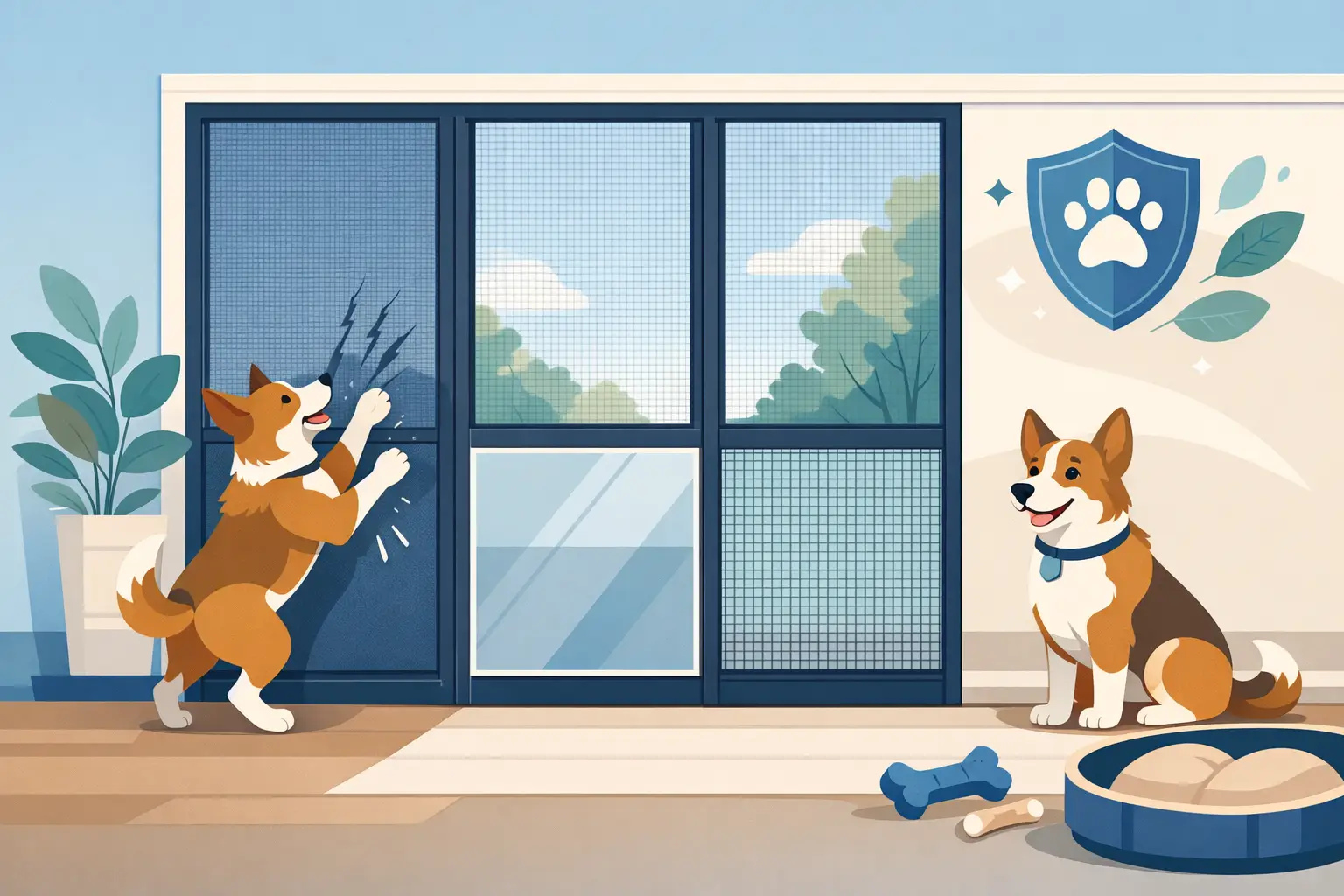 How to Protect a Screen Door From Dogs