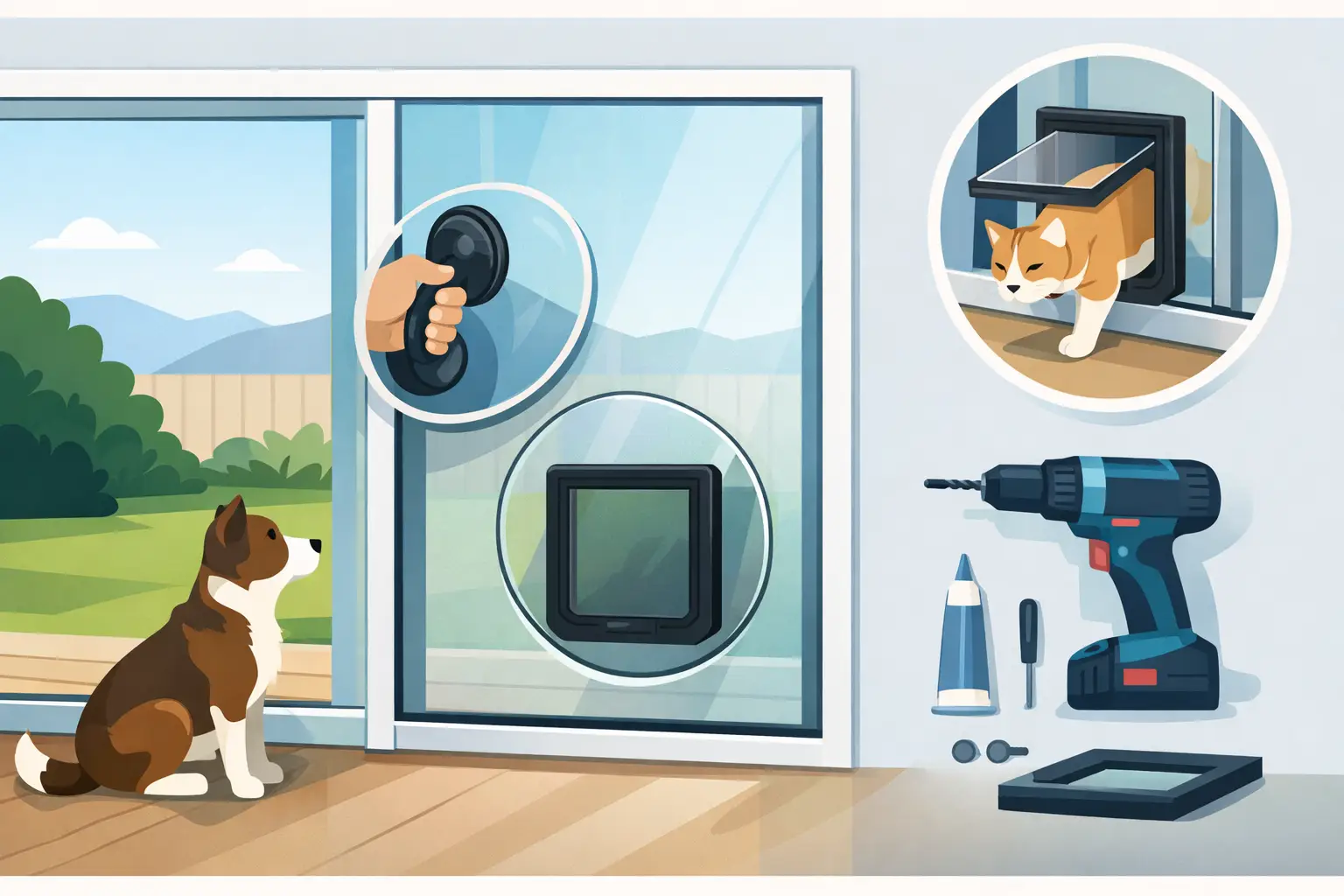 In Glass Pet Door Installation Explained