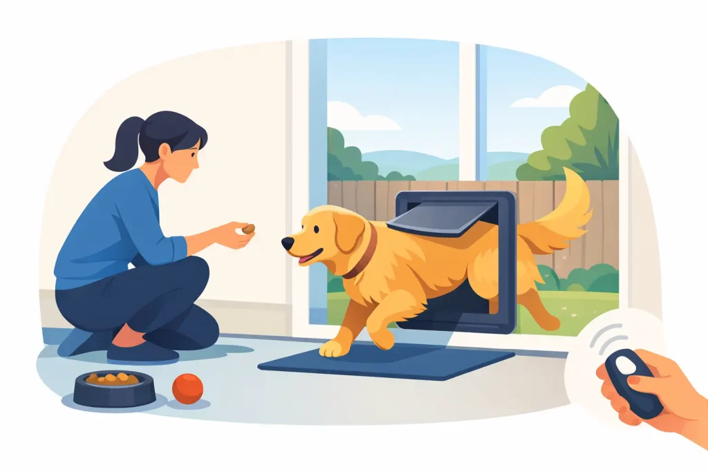 Training Dogs to Use Pet Doors Properly